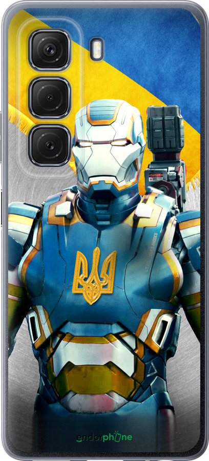 Силиконовый чехол Украинский киборг для Infinix Hot 50 5G - 980u-3795 изображение 