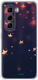 Силикон с усиленными углами чехол Падающие звезды для Infinix Hot 50 Pro 4G - 3974sp-3871 изображение 