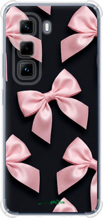 Силикон с усиленными углами чехол Coquette Ribbons Dark Coquette для Infinix Hot 50 Pro 4G - 6767sp-3871 изображение 