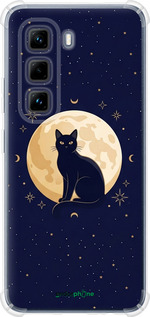 Силикон с усиленными углами чехол Cute Cat Celestial/Witchy для Infinix Hot 50 Pro 4G - 6787sp-3871 изображение 