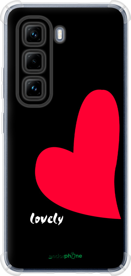 Силіконовий протиударний с посиленими кутами чехол Lovely для Infinix Hot 50 Pro 4G - 4580sp-3871 изображение 