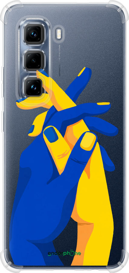 Силикон с усиленными углами чехол Stand With Ukraine для Infinix Hot 50 Pro 4G - 5255sp-3871 изображение 