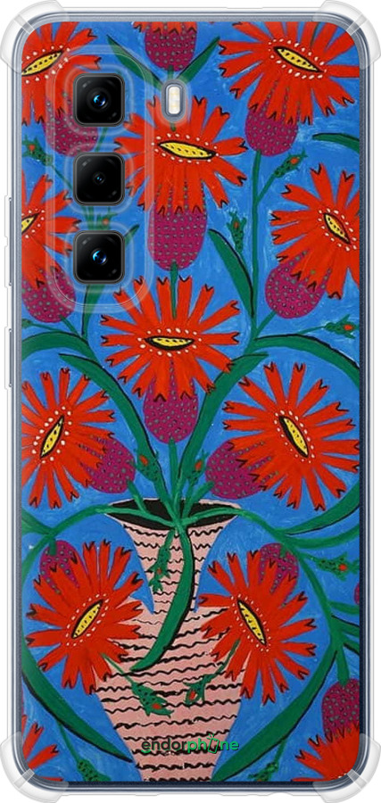 Силикон с усиленными углами чехол Примаченко для Infinix Hot 50 Pro 4G - 5909sp-3871 изображение 