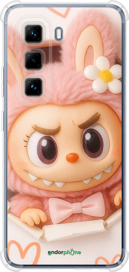 Силикон с усиленными углами чехол Лабубу 2 для Infinix Hot 50 Pro 4G - 6710sp-3871 изображение 