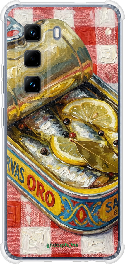 Силикон с усиленными углами чехол Vintage Sardine Tin Phone для Infinix Hot 50 Pro 4G - 6772sp-3871 изображение 