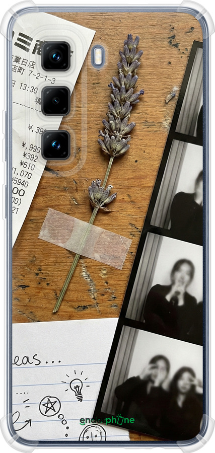 Силикон с усиленными углами чехол Aesthetic Scrapbook Collage для Infinix Hot 50 Pro 4G - 6773sp-3871 изображение 