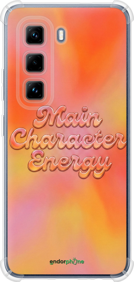 Силикон с усиленными углами чехол Aura Gradient Main Character Energy Aesthetic Y2K для Infinix Hot 50 Pro 4G - 6783sp-3871 изображение 