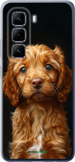 Силиконовый чехол Cocker spaniel на черном фоне для Infinix Hot 50 Pro 4G - 6137u-3871 изображение 