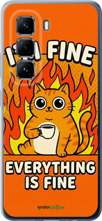 Силіконовий чехол Funny Cat для Infinix Hot 50 Pro 4G - 6786u-3871 изображение 