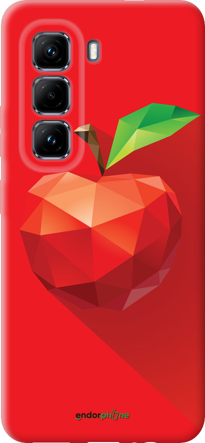 Силіконовий чехол Яблуко для Infinix Hot 50 Pro 4G - 4696u-3871 изображение 