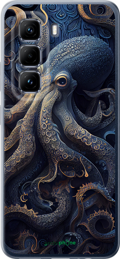 Силіконовий чехол Восьминіг для Infinix Hot 50 Pro 4G - 5551u-3871 изображение 
