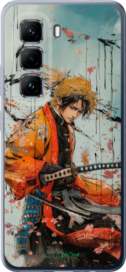 Силиконовый чехол Agatsuma Zenitsu: Убийца демонов для Infinix Hot 50 Pro 4G - 6118u-3871 изображение 