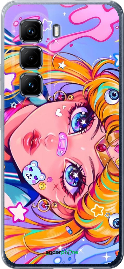 Силіконовий чехол Сейлор Мун 4 для Infinix Hot 50 Pro 4G - 6353u-3871 изображение 