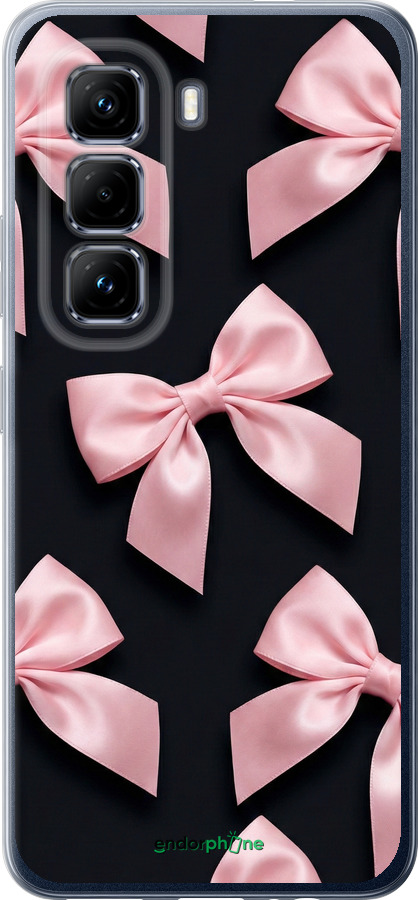Силиконовый чехол Coquette Ribbons Dark Coquette для Infinix Hot 50 Pro 4G - 6767u-3871 изображение 