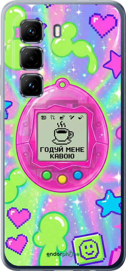 Силіконовий чехол Y2K Aesthetic Retro Pet: Годуй мене кавою для Infinix Hot 50 Pro 4G - 6784u-3871 изображение 