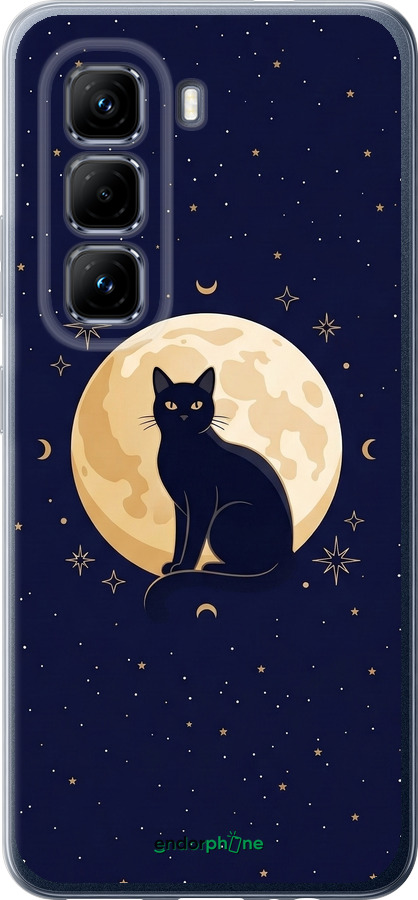 Силіконовий чехол Cute Cat Celestial/Witchy для Infinix Hot 50 Pro 4G - 6787u-3871 изображение 