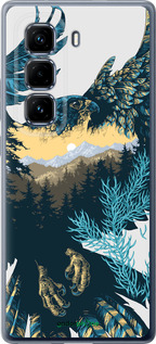 Силиконовый чехол Арт-орел на фоне природы для Infinix Hot 50 Pro+ 4G - 3983u-3870 изображение 