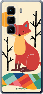 Силиконовый чехол Rainbow fox для Infinix Hot 50 Pro+ 4G - 4010u-3870 изображение 