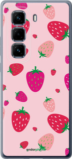 Силиконовый чехол Клубнички для Infinix Hot 50 Pro+ 4G - 4332u-3870 изображение 