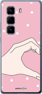 Силіконовий чехол Половинка серця для Infinix Hot 50 Pro+ 4G - 4340u-3870 изображение 