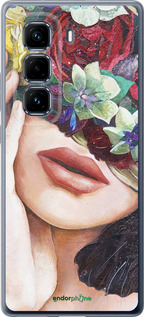 Силиконовый чехол Head Flower для Infinix Hot 50 Pro+ 4G - 4460u-3870 изображение 
