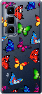 Силиконовый чехол Красочные мотыльки для Infinix Hot 50 Pro+ 4G - 4761u-3870 изображение 