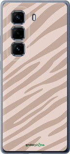 Силиконовый чехол Зебра беж для Infinix Hot 50 Pro+ 4G - 4875u-3870 изображение 