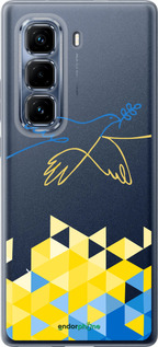 Силиконовый чехол Птица мира для Infinix Hot 50 Pro+ 4G - 5231u-3870 изображение 