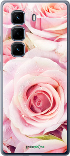 Силиконовый чехол Розы для Infinix Hot 50 Pro+ 4G - 525u-3870 изображение 