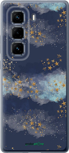 Силиконовый чехол Ночь золотые звезды для Infinix Hot 50 Pro+ 4G - 5421u-3870 изображение 
