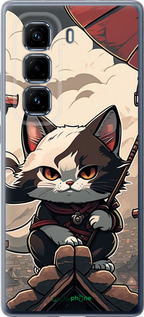 Силіконовий чехол Японія - кіт на даху для Infinix Hot 50 Pro+ 4G - 5582u-3870 изображение 