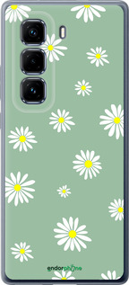 Силиконовый чехол Ромашки v4 для Infinix Hot 50 Pro+ 4G - 5603u-3870 изображение 