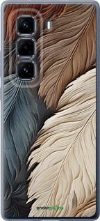 Силиконовый чехол Листья в стиле бохо для Infinix Hot 50 Pro+ 4G - 5643u-3870 изображение 