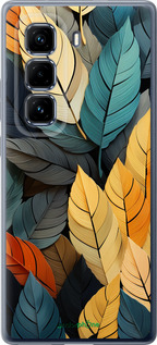 Силиконовый чехол Кольорове листя для Infinix Hot 50 Pro+ 4G - 5644u-3870 изображение 