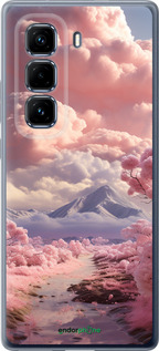 Силиконовый чехол Розовые облака для Infinix Hot 50 Pro+ 4G - 5660u-3870 изображение 