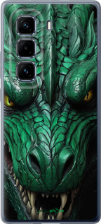 Силиконовый чехол Зелёный дракон v2 для Infinix Hot 50 Pro+ 4G - 5817u-3870 изображение 