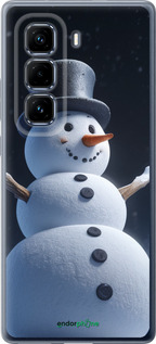 Силиконовый чехол Снеговик для Infinix Hot 50 Pro+ 4G - 5826u-3870 изображение 