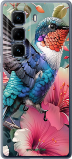 Силиконовый чехол Сказочная колибри для Infinix Hot 50 Pro+ 4G - 6051u-3870 изображение 