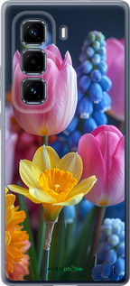 Силиконовый чехол Весенние цветы для Infinix Hot 50 Pro+ 4G - 6058u-3870 изображение 