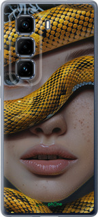 Силиконовый чехол Объятия змеи для Infinix Hot 50 Pro+ 4G - 6081u-3870 изображение 