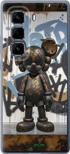 Силіконовий чехол Bronze kaws v2 для Infinix Hot 50 Pro+ 4G - 6098u-3870 изображение 