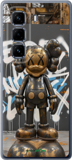 Силіконовий чехол Bronze kaws v3 для Infinix Hot 50 Pro+ 4G - 6099u-3870 изображение 