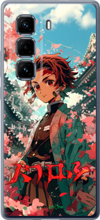 Силіконовий чехол Tanjiro Kamado для Infinix Hot 50 Pro+ 4G - 6132u-3870 изображение 