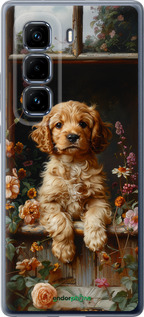 Силиконовый чехол Щенок cocker spaniel для Infinix Hot 50 Pro+ 4G - 6136u-3870 изображение 