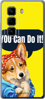 Силиконовый чехол чехол с корги You Can Do It для Infinix Hot 50 Pro+ 4G - 6184u-3870 изображение 