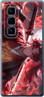 Силиконовый чехол Аниме воин для Infinix Hot 50 Pro+ 4G - 6281u-3870 изображение 