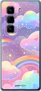 Силіконовий чехол Хмари та веселка для Infinix Hot 50 Pro+ 4G - 6312u-3870 изображение 