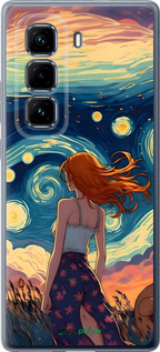 Силіконовий чехол Дівчина Арт для Infinix Hot 50 Pro+ 4G - 6325u-3870 изображение 