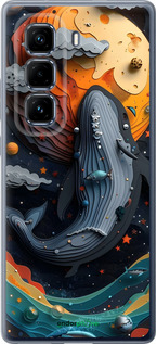 Силіконовий чехол Кит у космосі для Infinix Hot 50 Pro+ 4G - 6328u-3870 изображение 