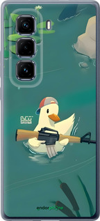 Силиконовый чехол Уточка с автоматом для Infinix Hot 50 Pro+ 4G - 6356u-3870 изображение 